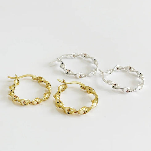 Cercei din argint Lorelei (Silver/Gold)